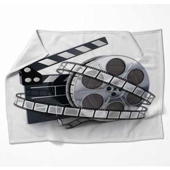 Spool And Film Woven Throw Blanket
