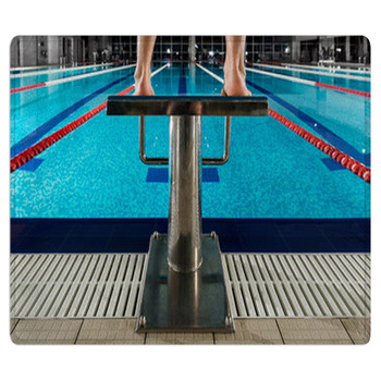 Sport Block Competition Man Swimmer Area Rug