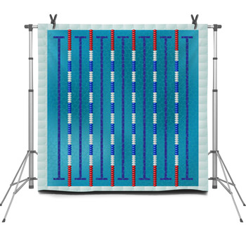 Sport Swimming Pool Fleece Backdrop