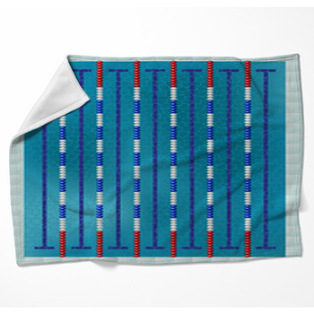Sport Swimming Pool Woven Throw Blanket