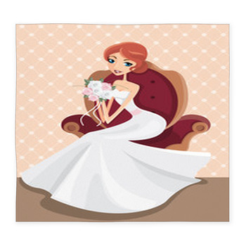 Sposa In Posa Per Una Foto Custom Size Floor Mat