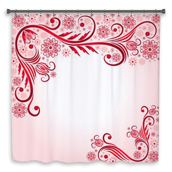 Spring Pink Frame Custom Size Shower Curtain