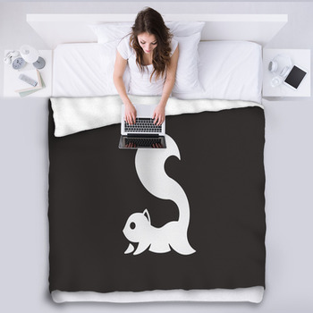 Squirrel Fleece Blanket