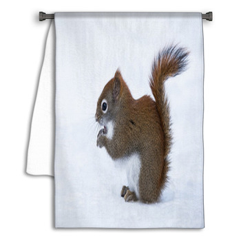 Squirrel In Winter Towel
