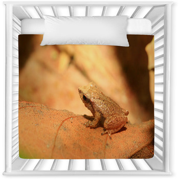 Sri Lanka Endemic Frog Baby Crib Comforter