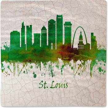 St Louis Missouri Skyline Baby Blanket