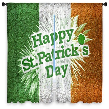 St Patricks Day Window Curtains