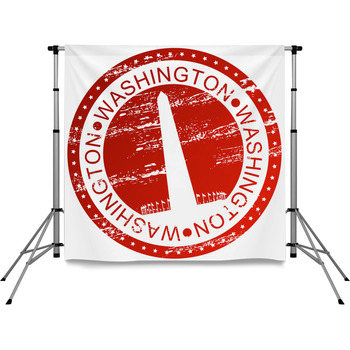 Stamp Washington Pole Pocket Backdrop