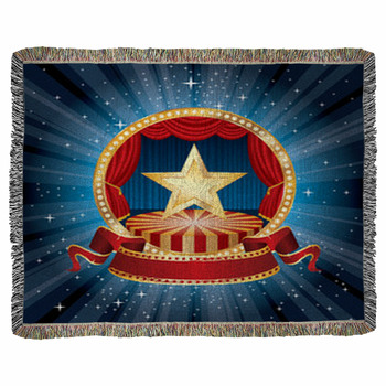 Starburst Circle Stage Woven Throw Blanket