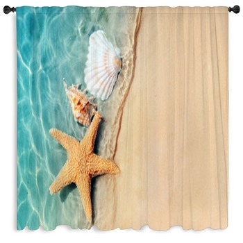 Starfish And Seashell On The Summer Custom Size Valance