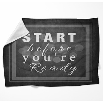 Start Before You Are Ready Woven Throw Blanket