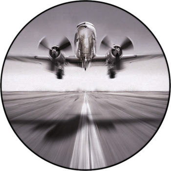 Start Of An Historic Aircraft Round Rug