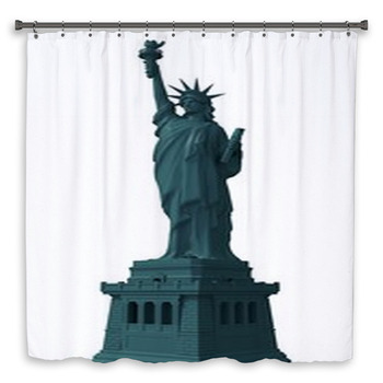 Statue Of Liberty Isolated 3D Custom Size Shower Curtain