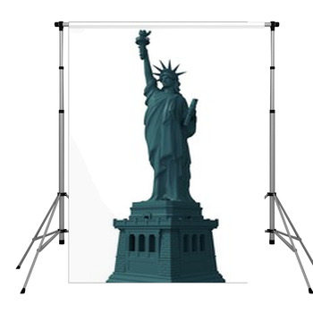 Statue Of Liberty Isolated 3D Pole Pocket Backdrop