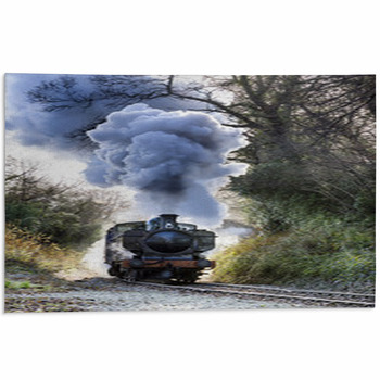 Steam Train Area Rug