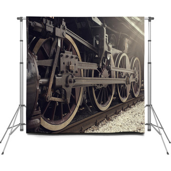 Steam Train Custom Size Backdrop