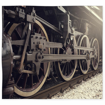 Steam Train Custom Size Floor Mat