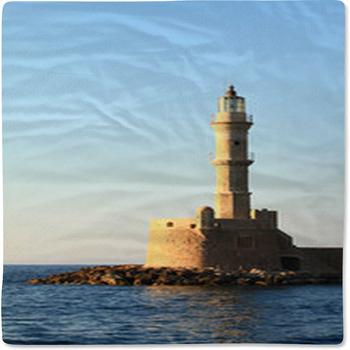 Stone Ancient Lighthouse Closeup, Chania Baby Blanket