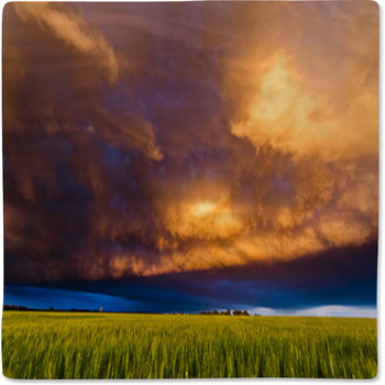 Stormy Sunset In The Plains Baby Blanket