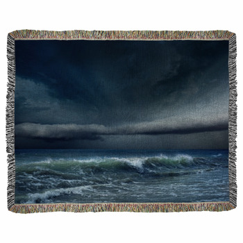 Stormy Weather Woven Throw Blanket