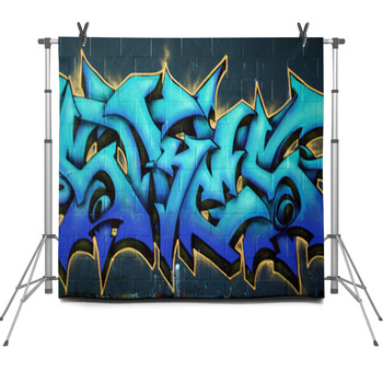 Street Graffiti Spraypaint Fleece Backdrop