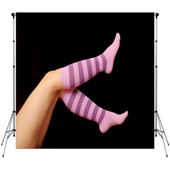 Striped Socks Custom Size Backdrop