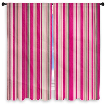 Striped Window Curtains