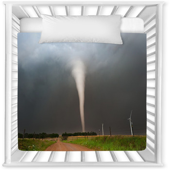 Strong Tornado In Kansas Baby Crib Comforter