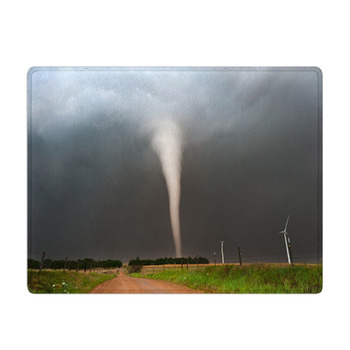 Strong Tornado In Kansas Bath Mat