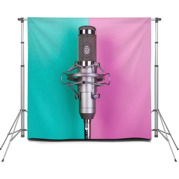 Studio Microphone Custom Size Backdrop