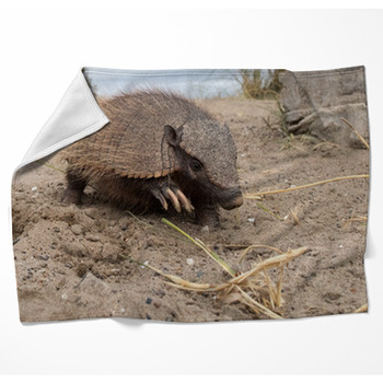 Sud America Armadillo Close Up Woven Throw Blanket