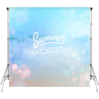 Summer Holiday Tropical Beach Background Fleece Backdrop