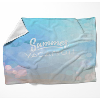 Summer Holiday Tropical Beach Woven Throw Blanket