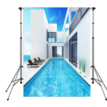 Summer House Residence With Pole Pocket Backdrop