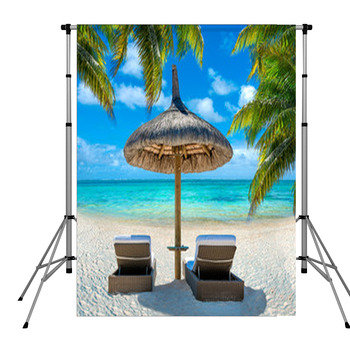 Summer On The Beach Pole Pocket Backdrop