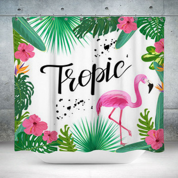 Summer Tropic Poster Custom Size Shower Curtain
