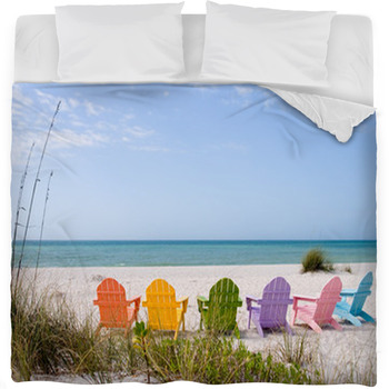 Summer Vacation Beach Fleece Bed Blanket
