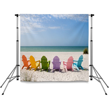 Summer Vacation Beach Pole Pocket Backdrop