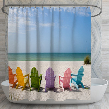 Summer Vacation Beach Shower Curtain
