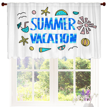 Summer Vacation Quote Vector Color Custom Size Valance