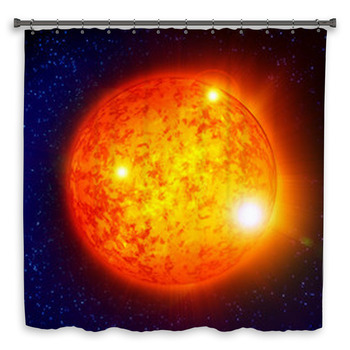 Sun In Outer Space Shower Curtain