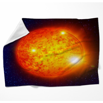 Sun In Outer Space Woven Throw Blanket