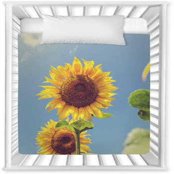 Sunflower Baby Crib Comforter