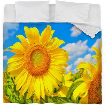 Sunflower Fleece Bed Blanket