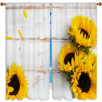 Sunflower Window Curtains