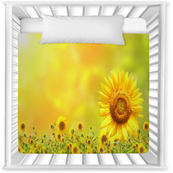 Sunflowers Baby Crib Comforter