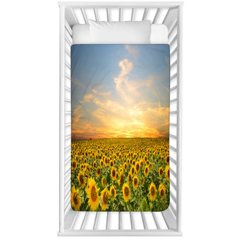 Sunflowers Baby Crib Comforter