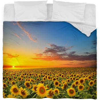 Sunflowers Fleece Bed Blanket