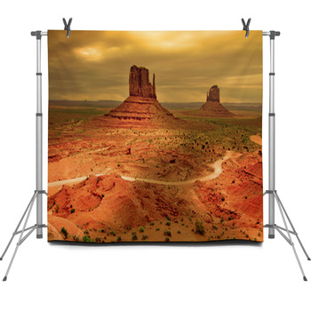 Sunrays Through Clouds At Sunset, Fleece Backdrop