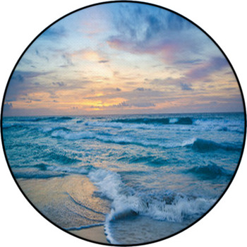 Sunrise In Cancun Round Rug